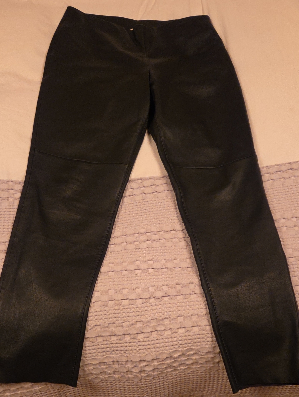 H&M Black Skinny Faux Leather Jeans